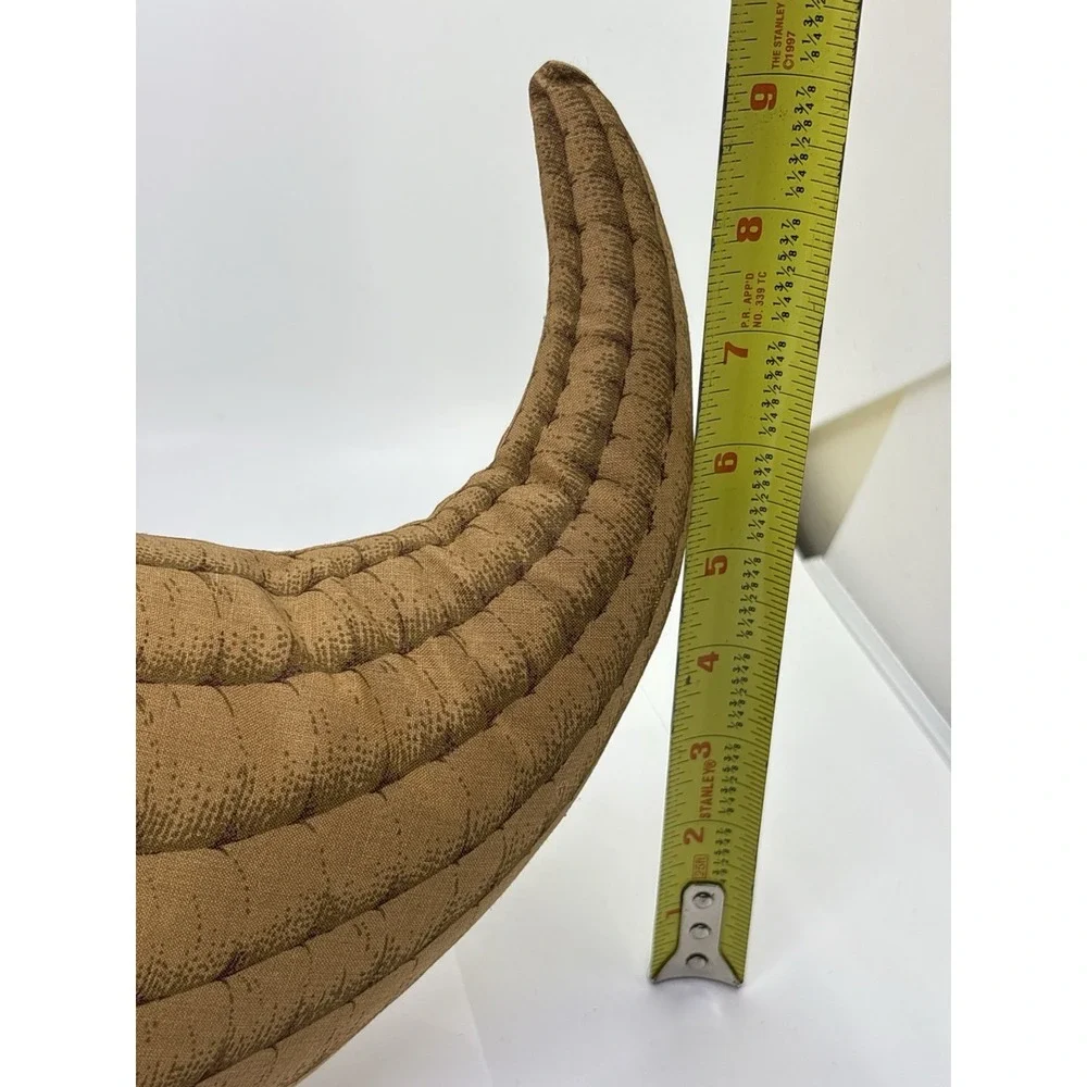 Vintage 80's handmade fabric cornucopia/horn of plenty Table Decor/ Plush